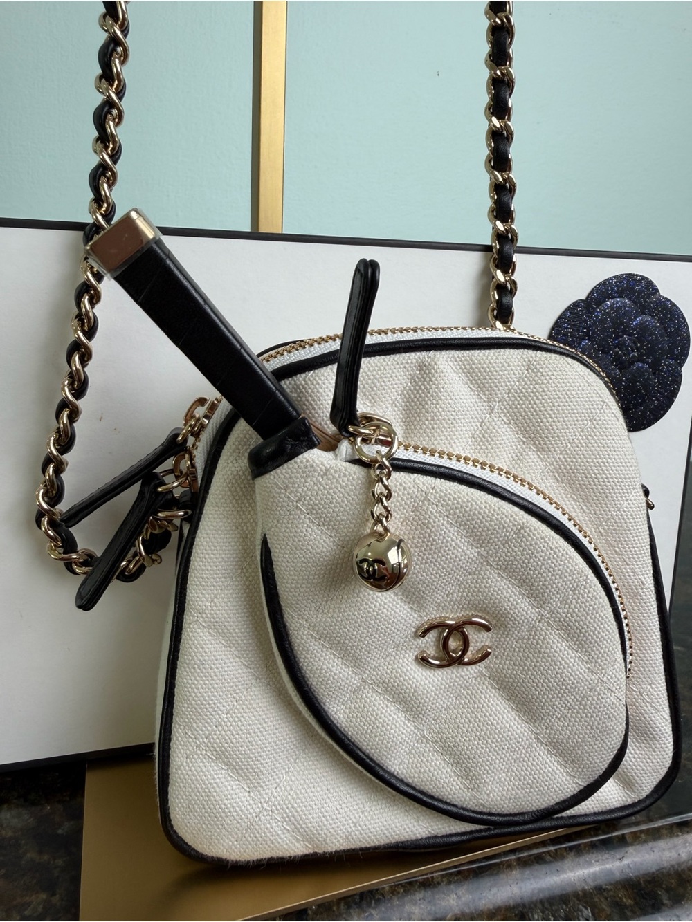 Chanel Coco Masters Mini Tennis Bag—-Monte-Carlo Mini Crossbody Tennis Bag - Picture 12 of 15
